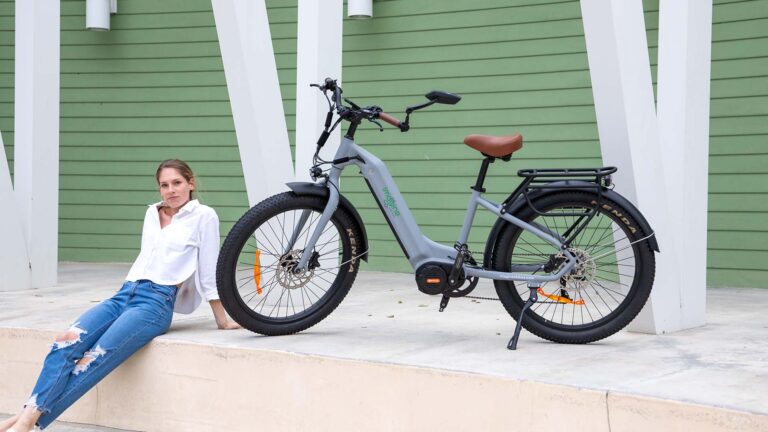 Imagine electric bike female model green